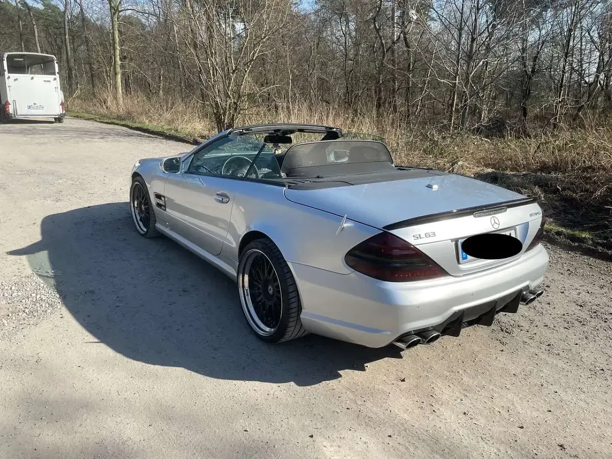Gebraucht Mercedes SL63 AMG AMG 525 PS (386 kW) 2008 Silber Cabrio