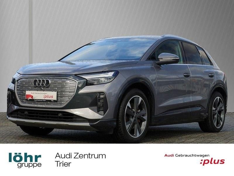 Taifungrau metallic Gebraucht 2022 Audi Q4 e-tron Ambiente SUV | 32.980 € (Guter Preis) - Bild 1/4