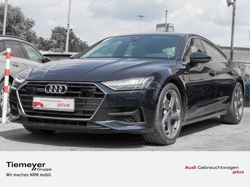 Blau Gebraucht 2023 Audi A7 Sportback Advanced Kleinwagen | 51.320 € (Superpreis) - Bild 1/4