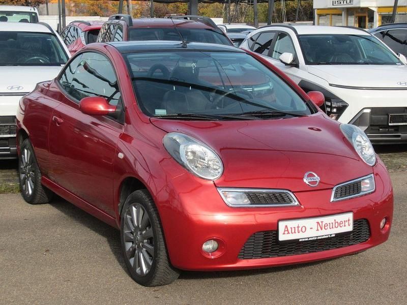 Rot Gebraucht 2008 Nissan Micra C+C Tekna Cabrio | 5.950 € (Etwas zu teuer) - Bild 1/4