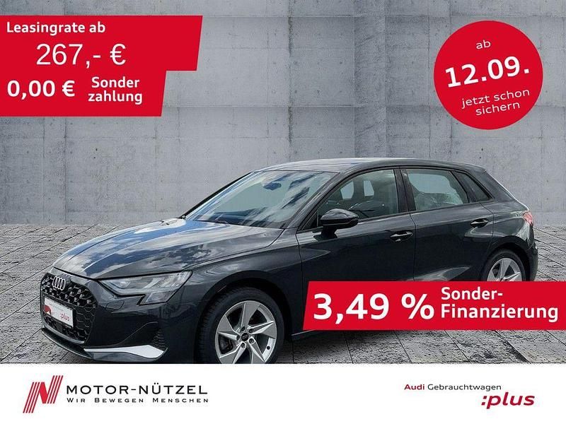 Grau Gebraucht 2024 Audi A3 Sportback Advanced Limousine | 31.930 € (Fairer Preis) - Bild 1/4