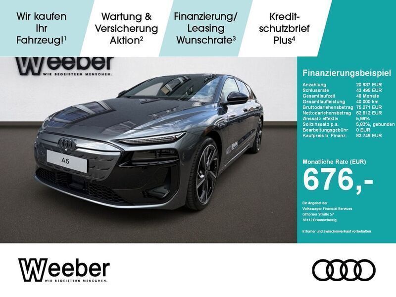 Grau Gebraucht 2025 Audi A6 e-tron Performance Kombi | 83.749 € (Guter Preis) - Bild 1/4