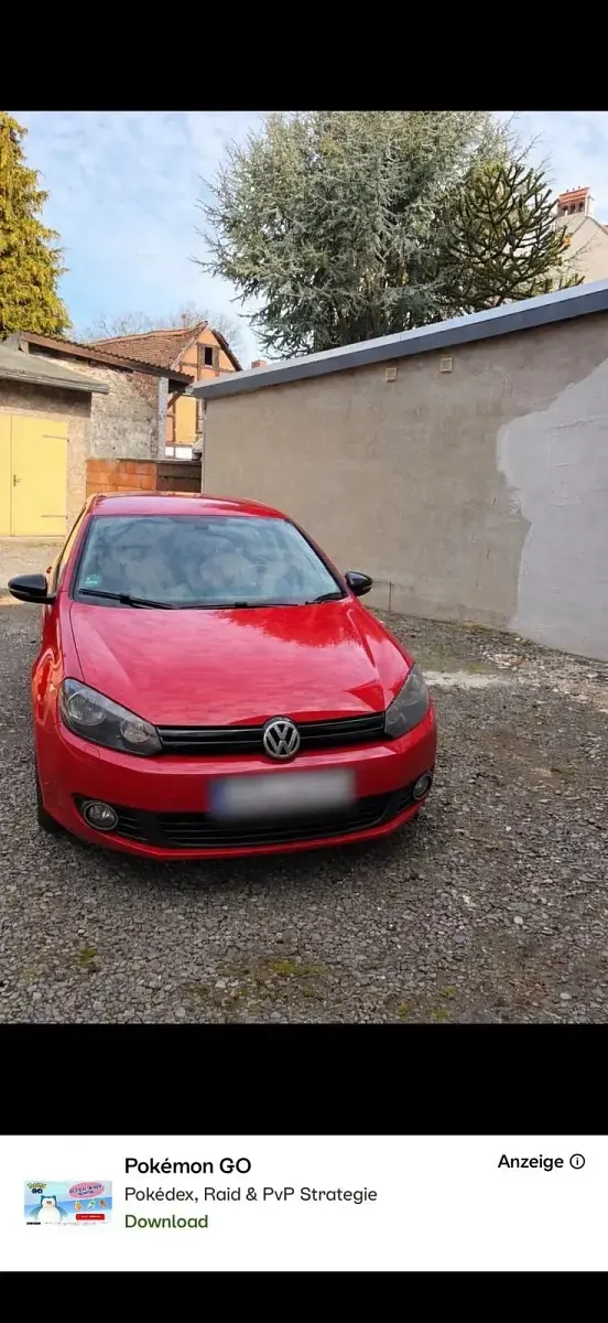 Gebraucht VW Golf VI Match 105 PS (77 kW) 2011 Rot Kleinwagen