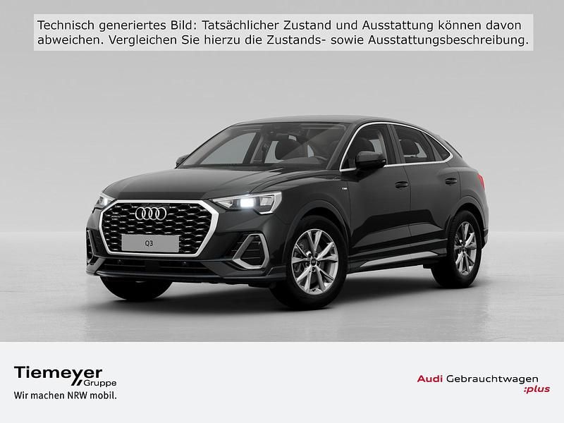 Schwarz Gebraucht 2023 Audi Q3 Sportback S-Line SUV | 39.880 € - Bild 1/4