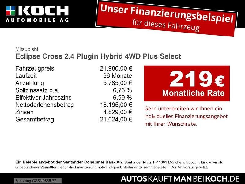 Gebraucht Mitsubishi Eclipse Cross Plus 188 PS (138 kW) 2023 Silber SUV