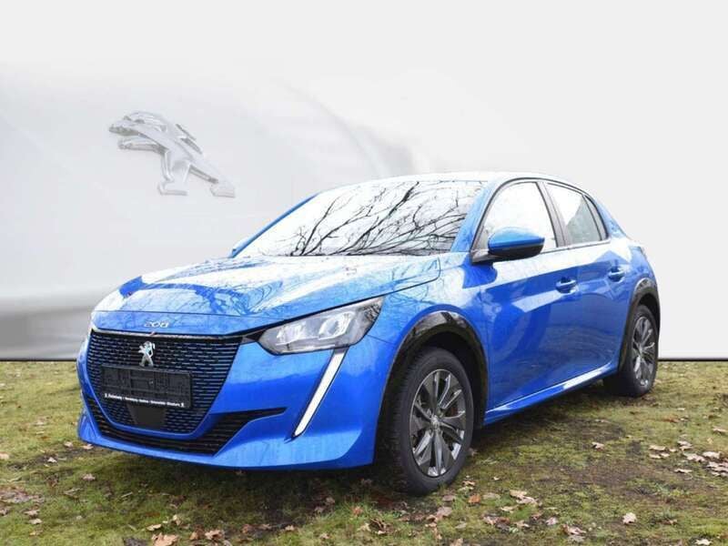 Blau/typ aussenverkleidung met Gebraucht 2021 Peugeot e-208 Active Kleinwagen | 15.990 € (Fairer Preis) - Bild 1/4