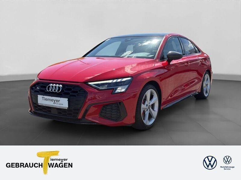 Rot Gebraucht 2021 Audi S3 Ambiente Limousine | 37.480 € (Guter Preis) - Bild 1/4
