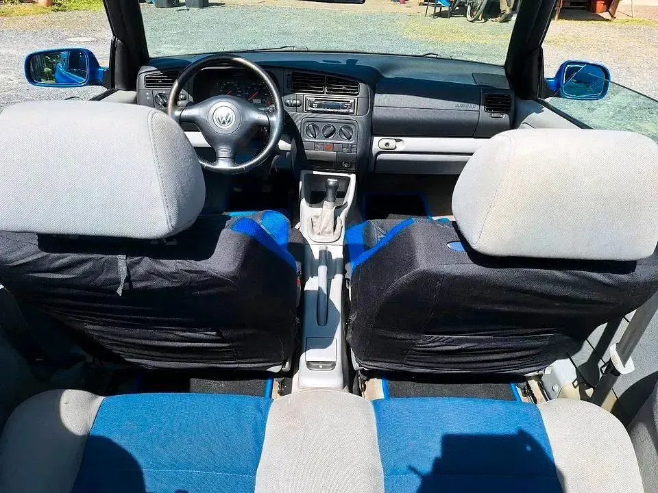 Używany VW Golf 101 KM (74 kW) 2001 Niebieski Kabriolet