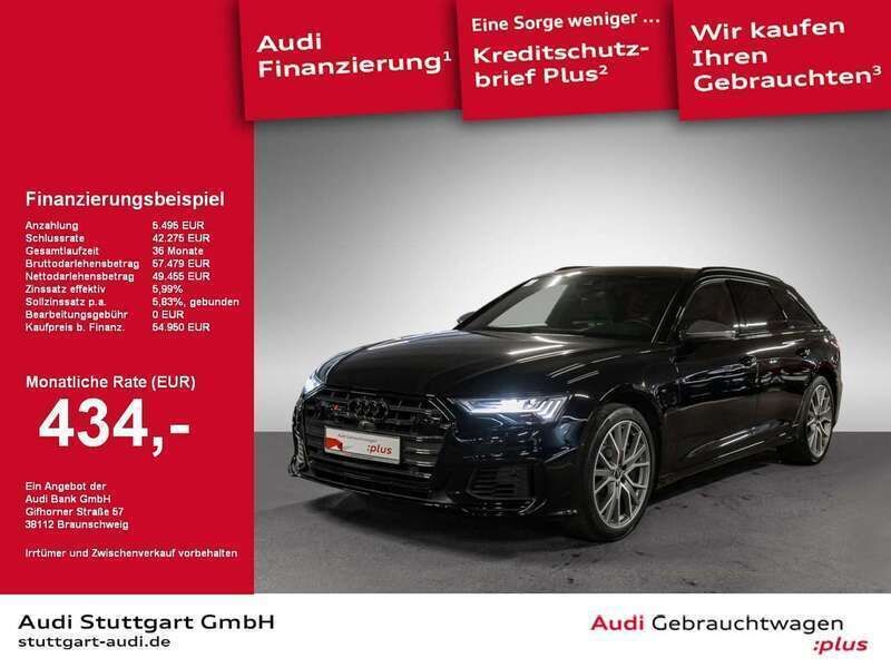Brillantschwarz Gebraucht 2022 Audi S6 Ambiente Kombi | 56.920 € (Fairer Preis) - Bild 1/2