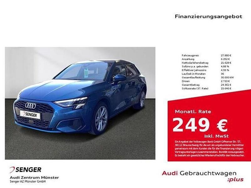 Atollblau metallic Gebraucht 2022 Audi A3 e-tron Ambiente Kleinwagen | 27.880 € (Fairer Preis) - Bild 1/3