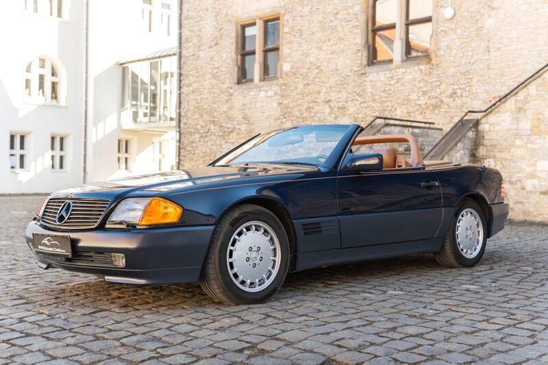 Blau Gebraucht 1992 Mercedes SL500 Cabrio | 14.499 € - Bild 1/4