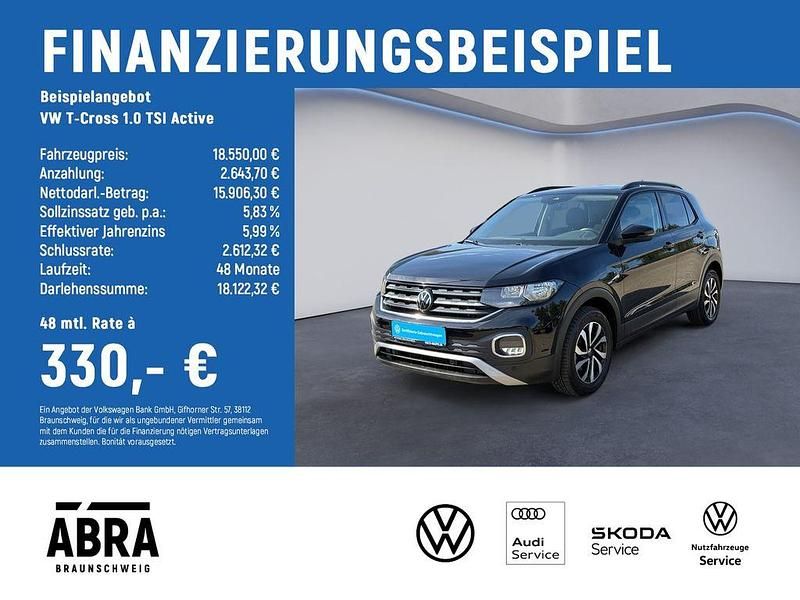 Gebraucht VW T-Cross Active 110 PS (80 kW) 2021 Schwarz SUV