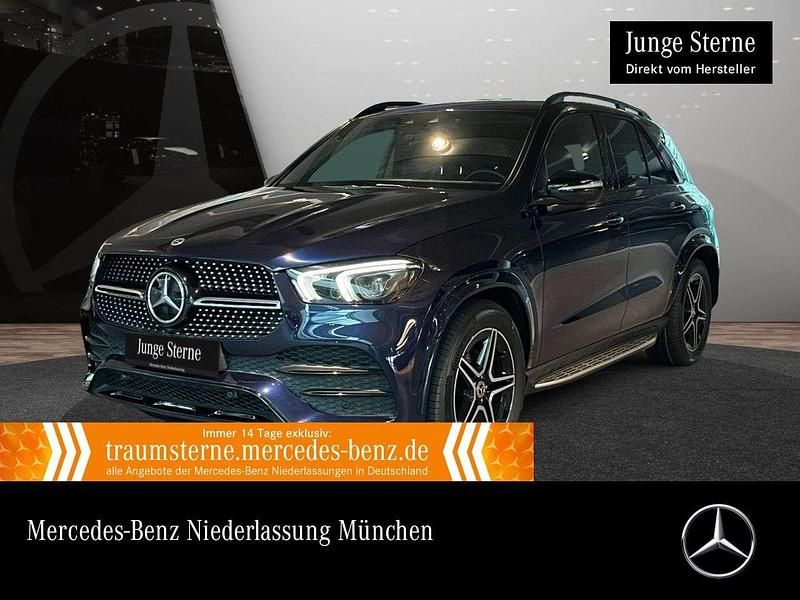 Blau Gebraucht 2022 Mercedes GLE350e AMG SUV | 63.490 € (Teuer) - Bild 1/3
