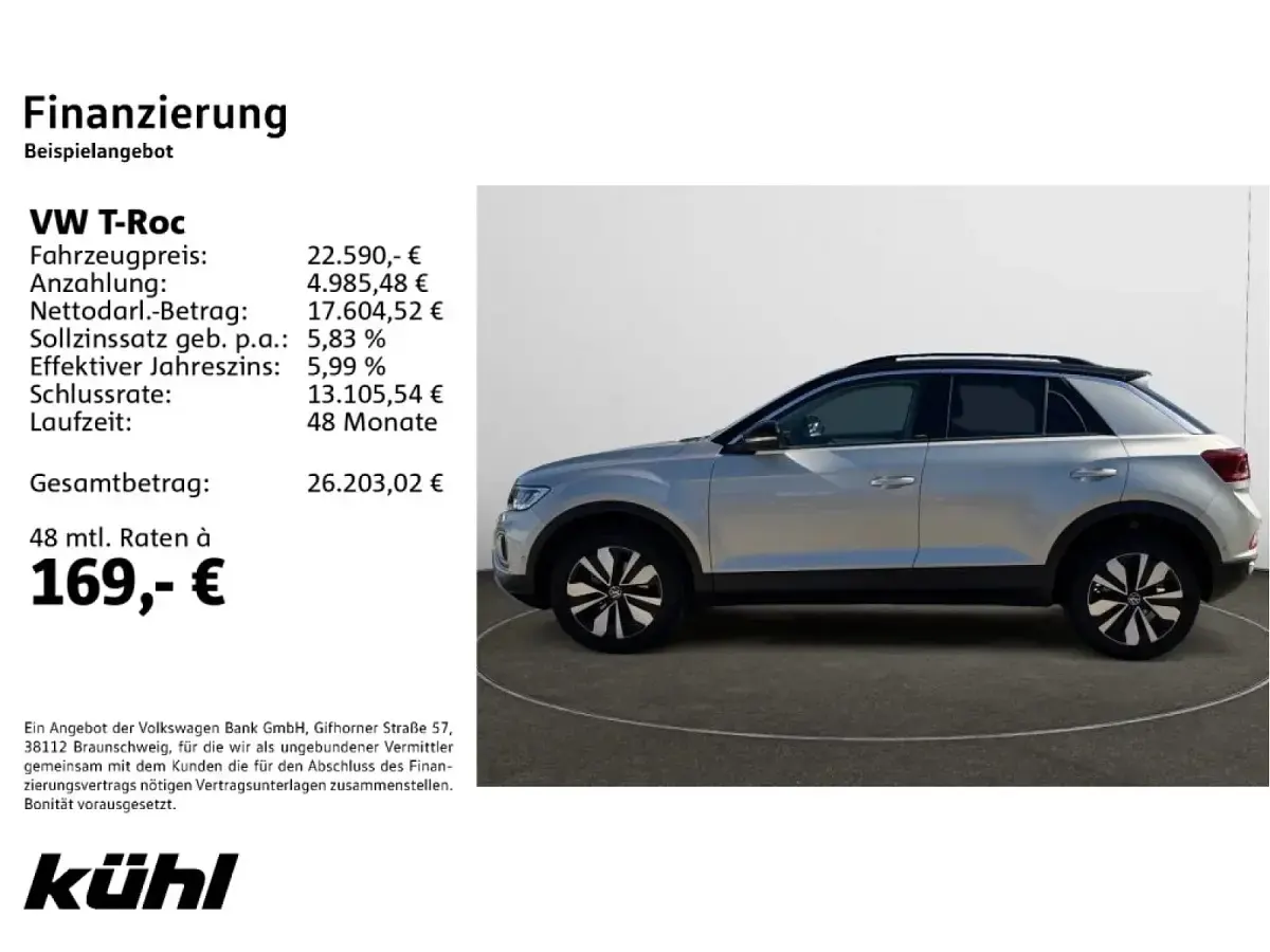 Gebraucht VW T-Roc Move 110 PS (80 kW) 2023 SUV