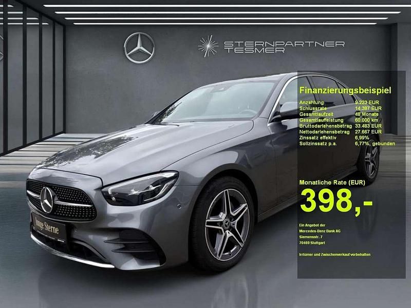 Grau Gebraucht 2021 Mercedes E220 AMG Limousine | 36.890 € (Fairer Preis) - Bild 1/3