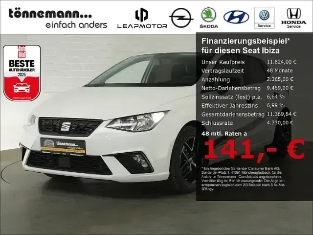 Usata Seat Ibiza Reference 80 CV (58 kW) 2018 Bianco Utilitaria