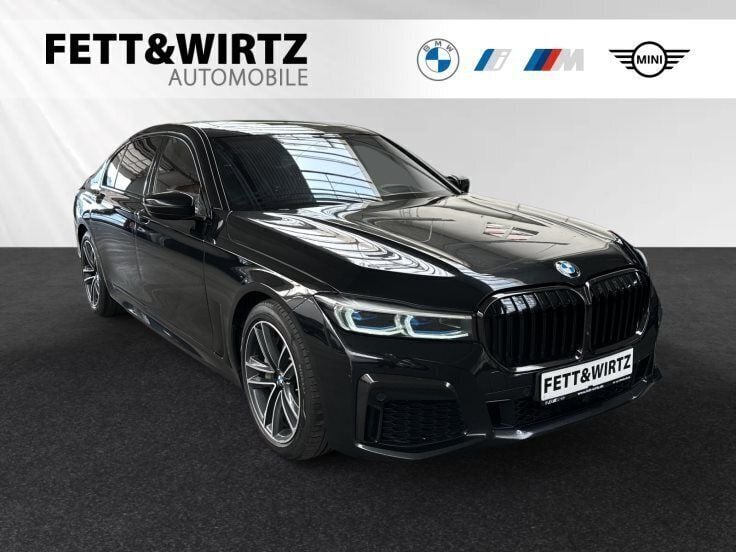 Saphirschwarz metallic Gebraucht 2020 BMW 740L Sport Line Limousine | 42.900 € (Superpreis) - Bild 1/3