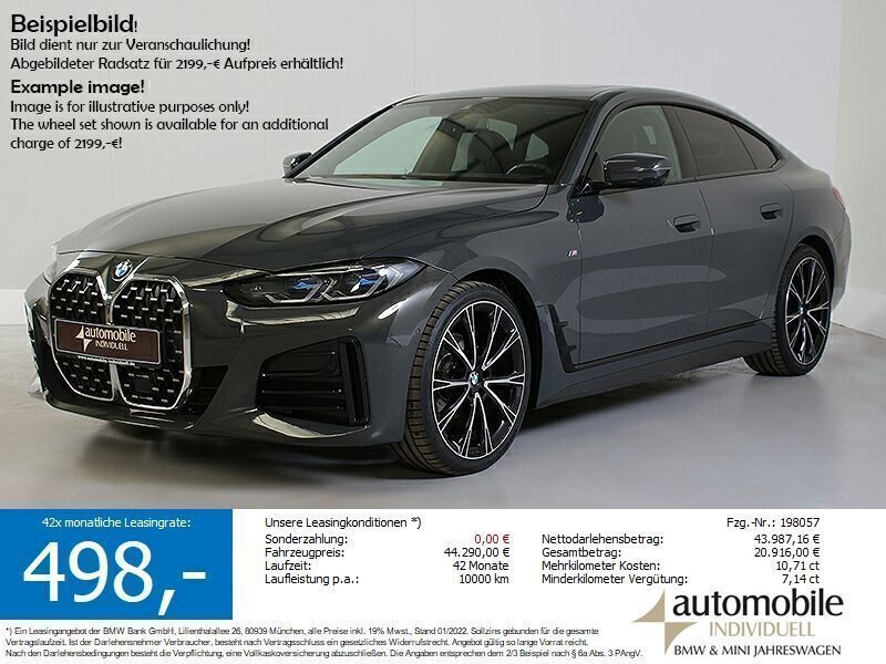 Grau Gebraucht 2024 BMW 420 Gran Coupé M Sport Coupé | 42.220 € (Superpreis) - Bild 1/4