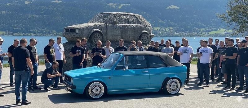 Blau Gebraucht 1993 VW Golf Cabriolet Cabrio | 32.500 € - Bild 1/4