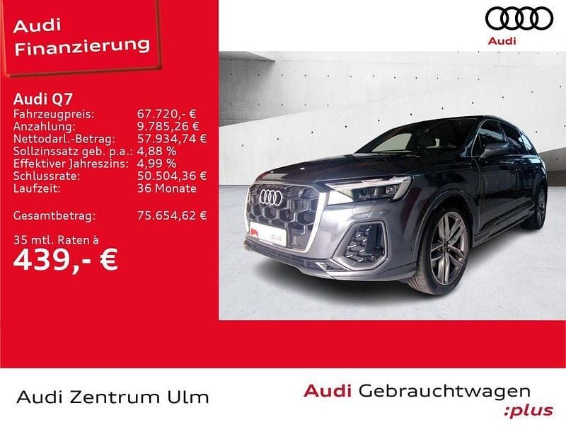 Daytonagrau perleffekt Gebraucht 2024 Audi Q7 S-Line SUV | 67.720 € (Superpreis) - Bild 1/4