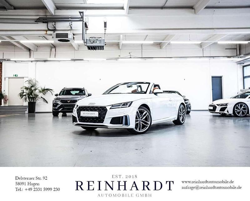 Gletscherweiss Gebraucht 2021 Audi TT Roadster S-Line Cabrio | 37.575 € - Bild 1/3