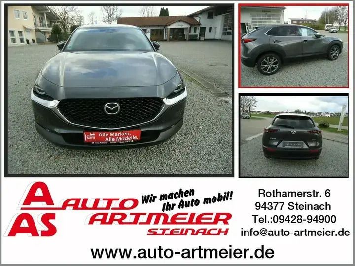 Machine grey metallic (grau) Gebraucht 2023 Mazda CX-30 SUV | 26.600 € (Guter Preis) - Bild 1/4