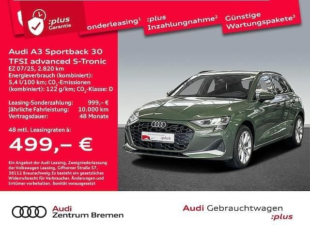 Second-hand Audi A3 Advanced 116 CP (85 kW) 2025 Verde Berlinǎ
