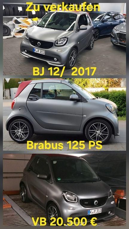 Gebraucht Smart ForTwo Cabrio Brabus 125 PS (91 kW) 2017 Silber Cabrio