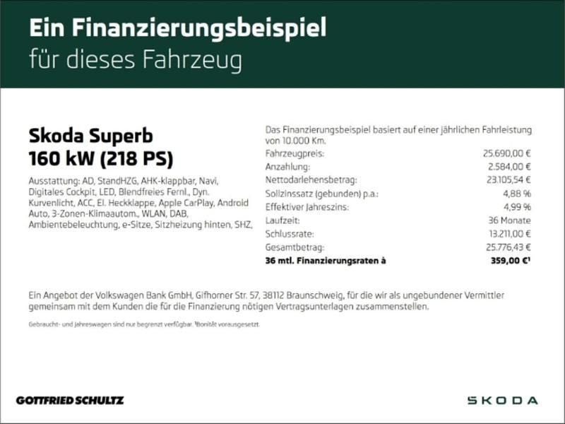 Gebraucht Skoda Superb Style 218 PS (160 kW) 2022 Grau Kombi