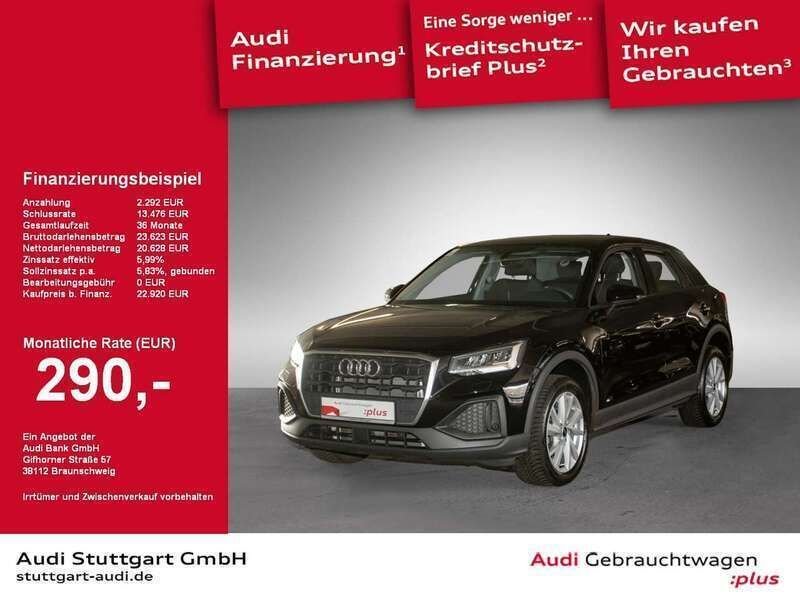Brillantschwarz Gebraucht 2022 Audi Q2 Sport SUV | 22.920 € (Fairer Preis) - Bild 1/4