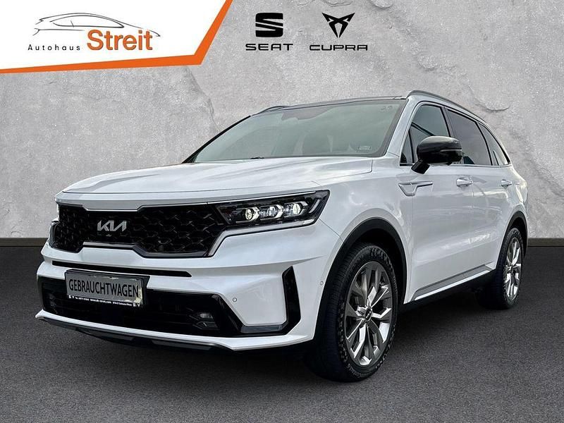Weiss) (swp) snow white pearl (weiss Gebraucht 2022 Kia Sorento Platinum SUV | 41.450 € (Fairer Preis) - Bild 1/4