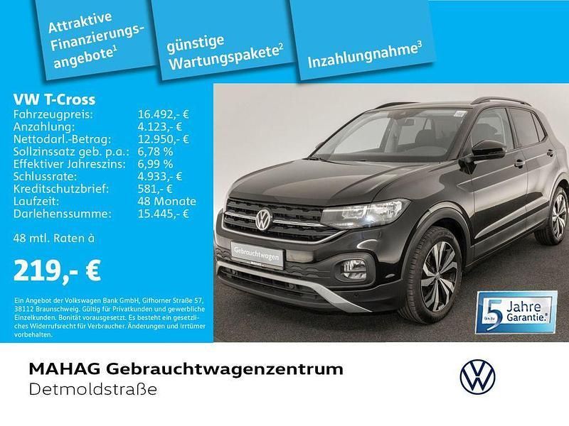 Deep black perleffekt Gebraucht 2019 VW T-Cross Life SUV | 16.492 € (Fairer Preis) - Bild 1/1