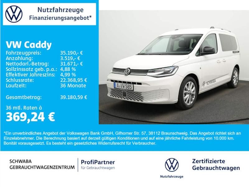 Gebraucht VW Caddy Goal 116 PS (85 kW) 2025 Weiß Van / Kleinbus