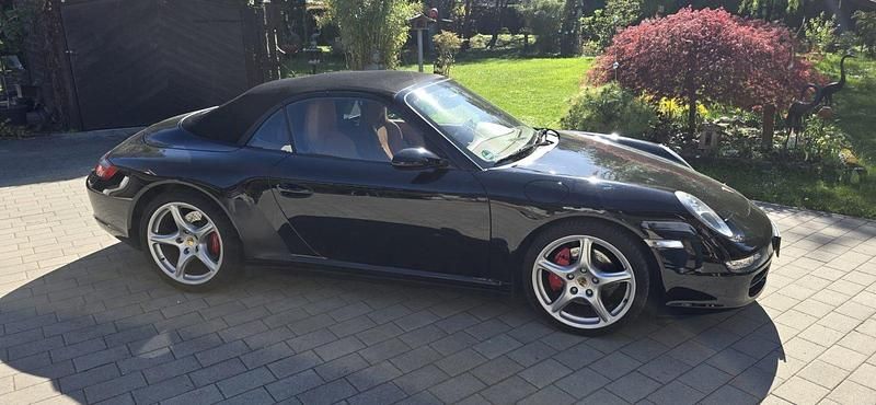 Usata Porsche 997 355 CV (261 kW) 2006 Nero Cabrio