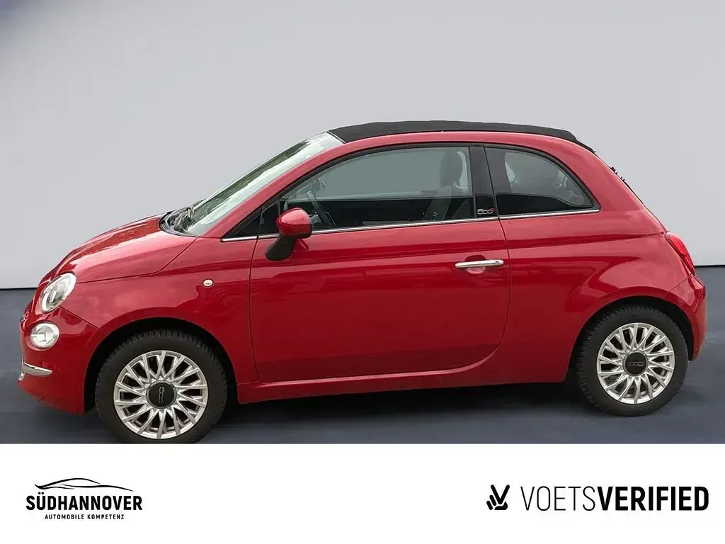 Usata Fiat 500C Lounge 69 CV (50 kW) 2017 Rosso Cabrio