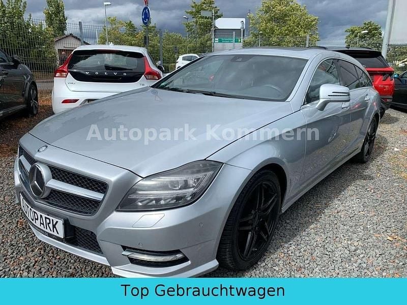 Iridiumsilber metalliclack (metallic) Gebraucht 2013 Mercedes CLS350 AMG Kombi | 15.999 € (Superpreis) - Bild 1/4
