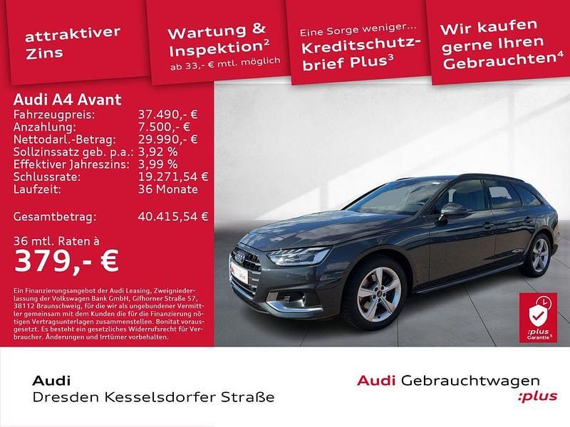 Grau Gebraucht 2024 Audi A4 Advanced Plus Kombi | 37.490 € (Teuer) - Bild 1/4