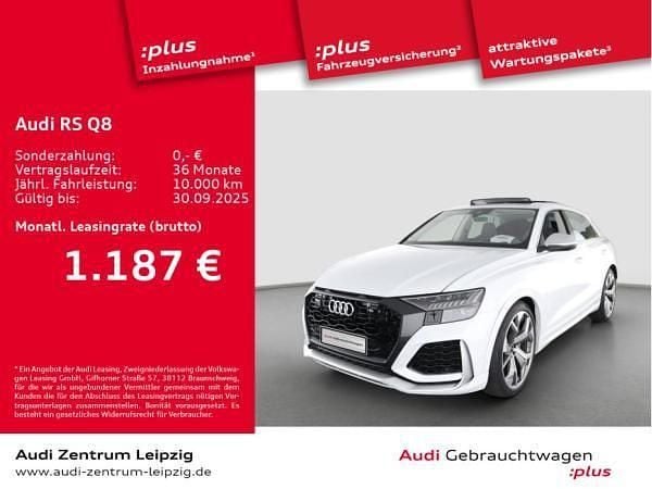 Weiß (gletscherweiß metallic) Gebraucht 2023 Audi RS Q8 Ambiente SUV | 115.351 € (Superpreis) - Bild 1/3