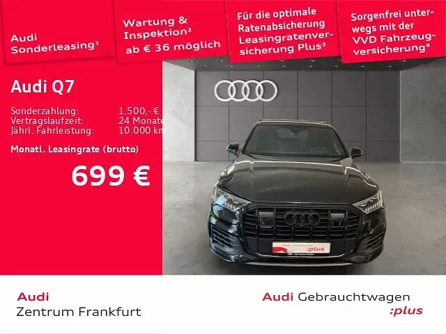 Gebraucht Audi Q7 S-Line 340 PS (250 kW) 2024 Mythosschwarz metallic/mythoss SUV