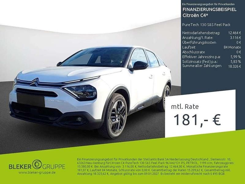 Weiß Gebraucht 2023 Citroën C4 Feel Limousine | 15.580 € (Guter Preis) - Bild 1/3