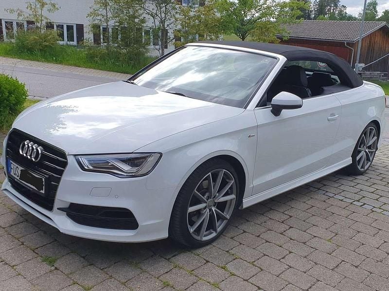Weiß Gebraucht 2014 Audi A3 Cabriolet S-Line Cabrio | 18.000 € (Fairer Preis) - Bild 1/4