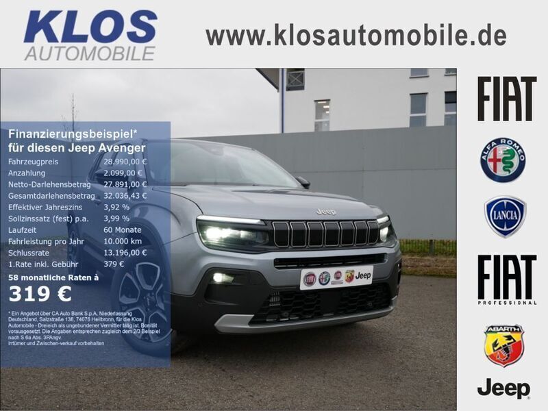 Weiss Neu 2025 Jeep Avenger Summit SUV | 28.990 € (Etwas zu teuer) - Bild 1/4