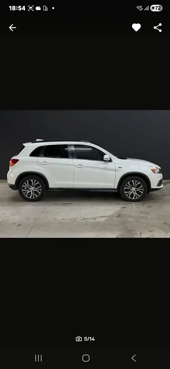 Usata Mitsubishi ASX 150 CV (110 kW) 2016 Bianco SUV