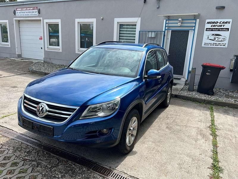 Biscay blue perleffekt Gebraucht 2009 VW Tiguan SUV | 4.990 € (Superpreis) - Bild 1/4