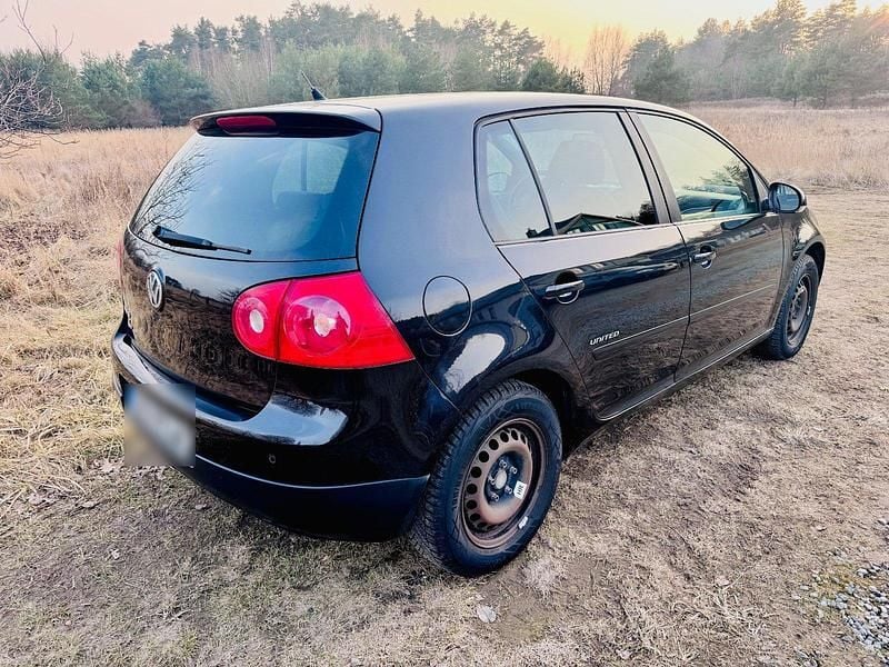 Gebraucht VW Golf V United 2008 Schwarz Kleinwagen