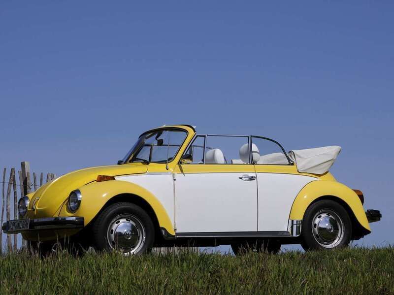 Gelb Gebraucht 1978 VW Käfer Cabrio | 26.500 € - Bild 1/4