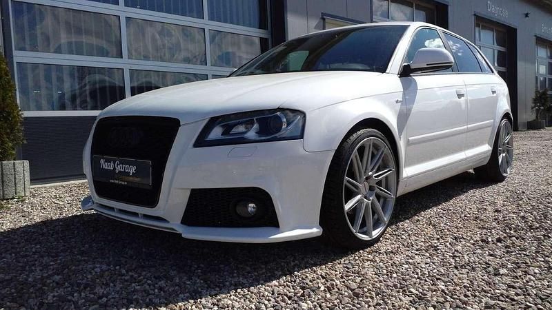 Gebraucht Audi A3 S-line plus 125 PS (91 kW) 2009 Weiß Kleinwagen