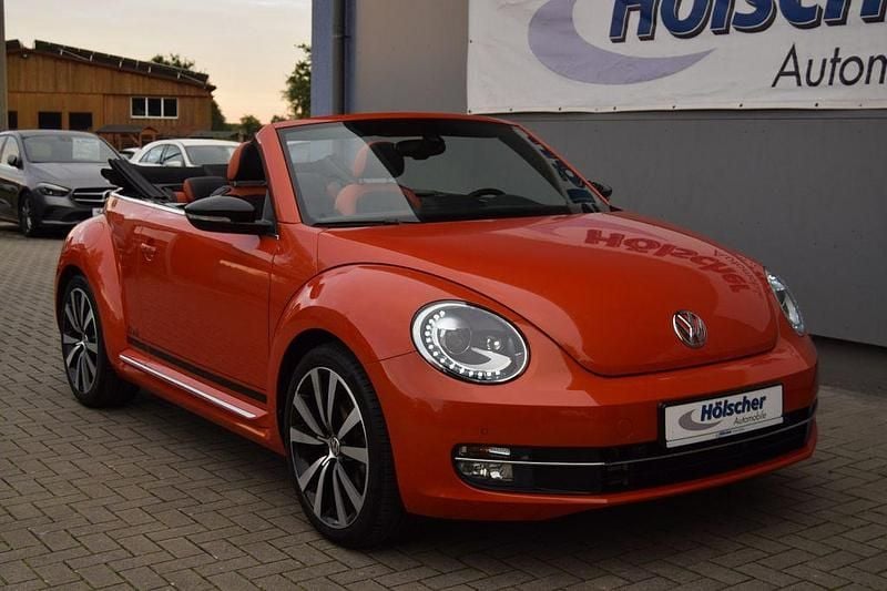 Orange Gebraucht 2015 VW Beetle CLUB Cabrio | 19.950 € (Guter Preis) - Bild 1/4