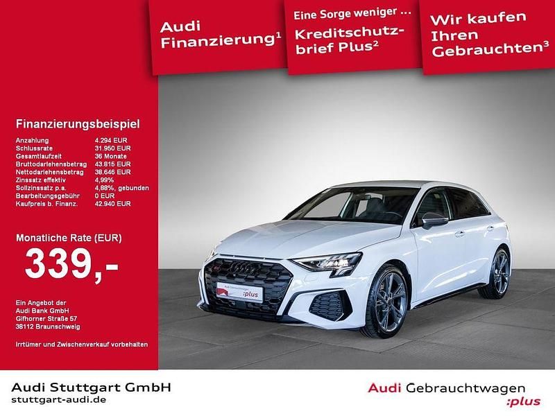 Ibisweiß Gebraucht 2024 Audi S3 Ambiente Limousine | 42.940 € (Fairer Preis) - Bild 1/2