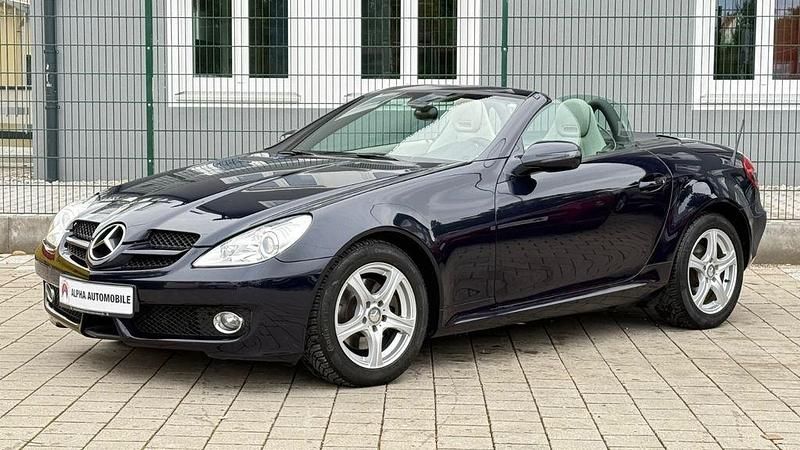 Blau Gebraucht 2008 Mercedes SLK200 Cabrio | 13.990 € (Fairer Preis) - Bild 1/4